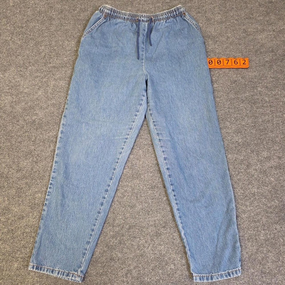 Unbranded Blue Denim Jeans  With Elastic Waistband Size 12 Petite